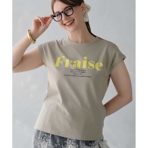 日本直邮Fraise 女士 简约logo短袖T恤 m202606212【付后1h可退】