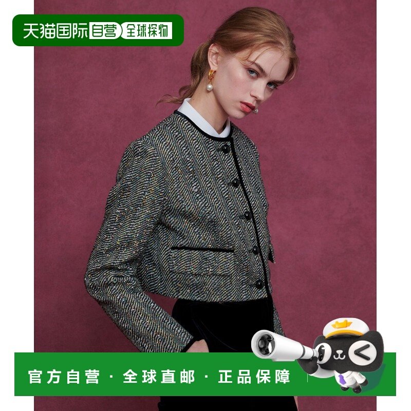 1h可退 日本直邮LOULOU WILLOUGHBY 女装 宽肩短款 LINTON金属光