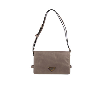 PRADA 女士单肩包 1BD082VDVJ2CYRF03SF SS2025 灰色