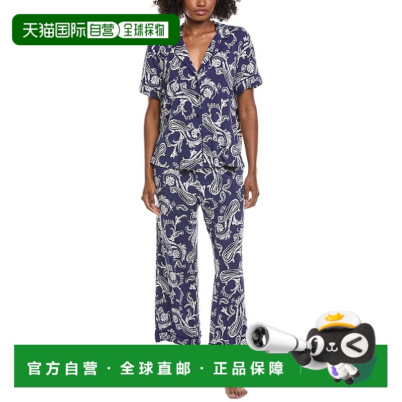自营Sanctuary 2pc Top & Pant Pajama Set - blue 美国奥莱直发
