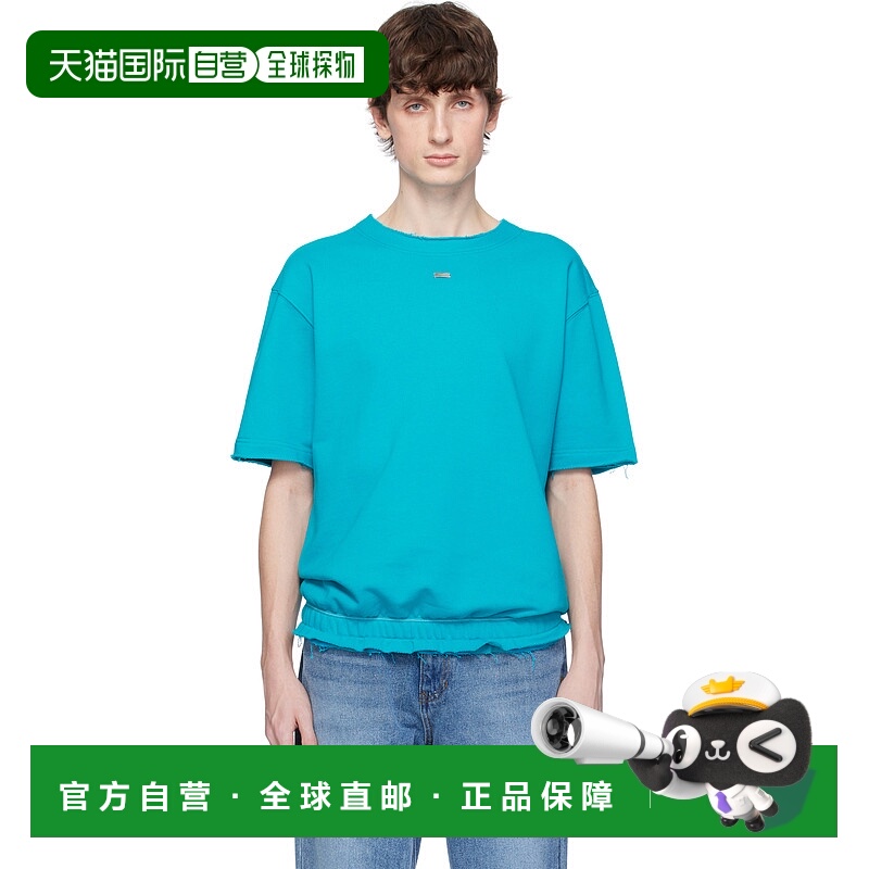 1h可退 香港直邮潮奢 ADER Error 男士 蓝色 Half Sleeve Product