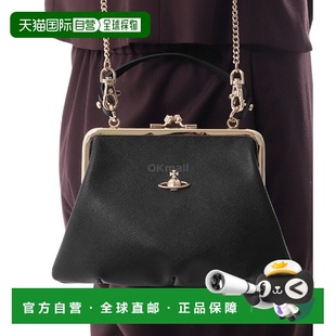 韩国直邮Vivienne Westwood西太后Granny格纹手提包单肩斜挎黑色