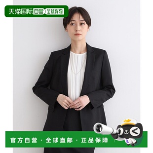 夹克 羊毛混纺平纹细条纹修身 IN1249EW066960 经典 日本直邮INDIVI