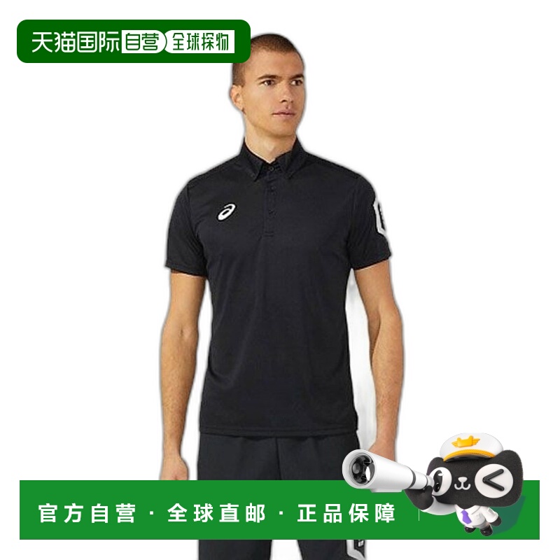 日本直邮ASICS Tops Dry 短袖 Polo 衫再生材料 2031D728-001 男