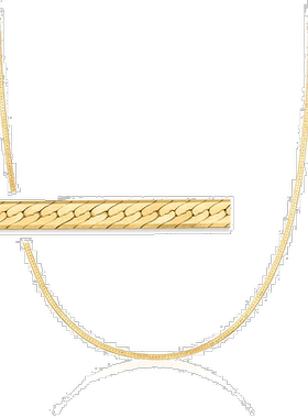 Ross-Simons 1.5 毫米 14kt 黄金人字形项链 - 18 英寸 【美国奥