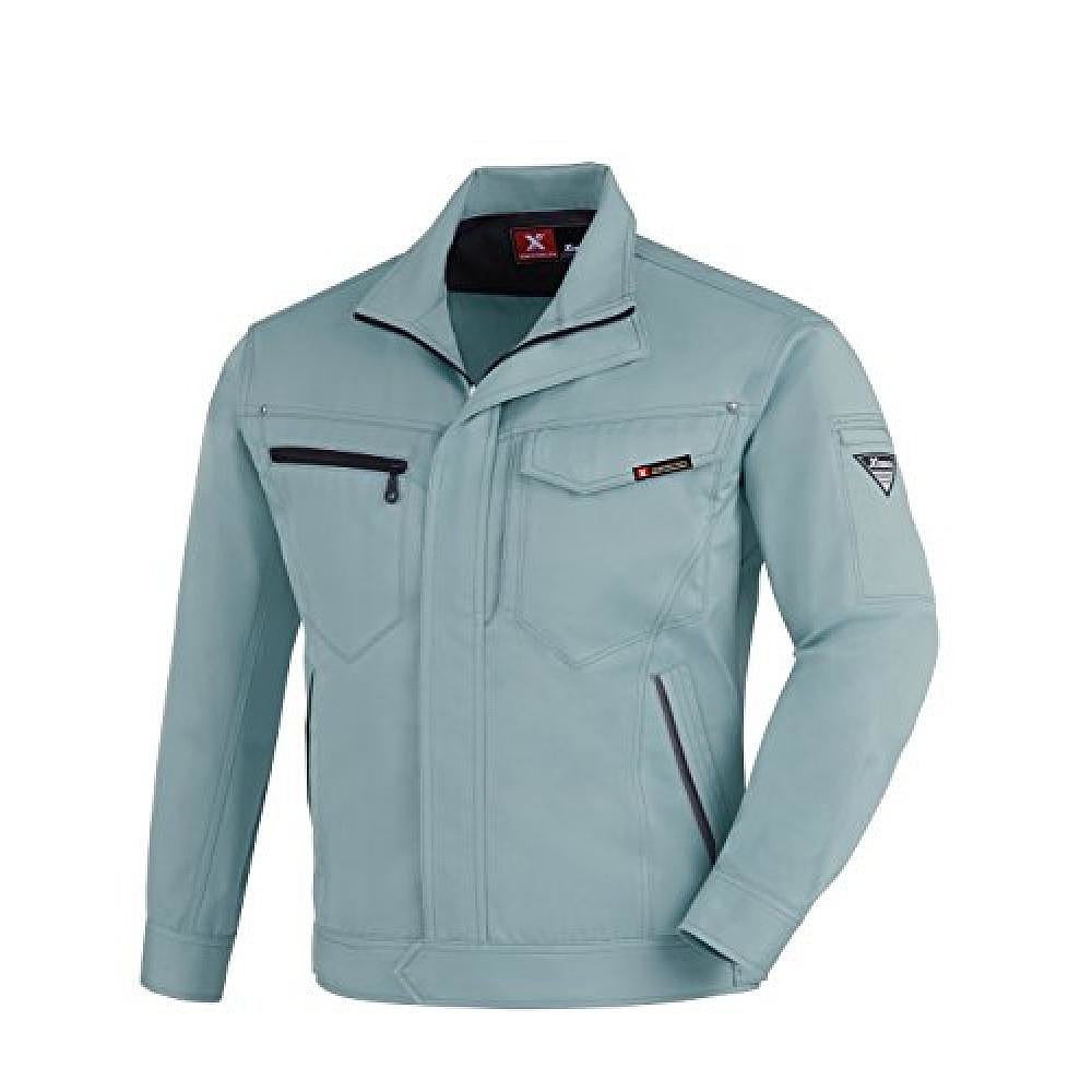 日本直邮XEBEC秋冬用工装夹克上衣 施工作业服饰1620 605雾绿色SS
