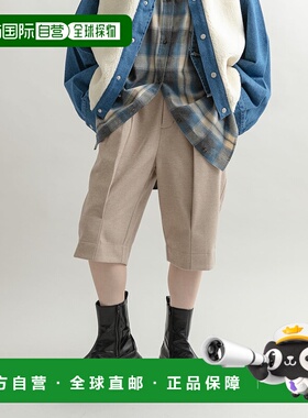 1h可退 日本直邮KBF 女士秋冬款高腰直筒中裤 KB4724F200 裤子时