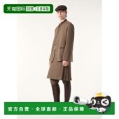 自营欧洲直邮Loro 棕色初剪羊毛休闲裤 Piana 男士