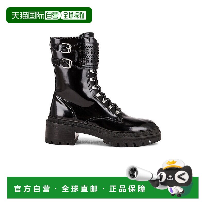 1h可退 香港直邮Alaia 女士 搭扣迷彩靴子 AA3B056CK089
