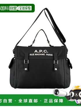 香港直邮A.P.C. 男士斜挎包 CODBMH61930LZZ CO 黑色 顶部提手邮