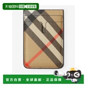 花色 香港直邮BURBERRY 格纹卡片夹 81048451 SS2025 男士 钱包