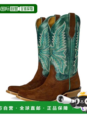 1h可退 香港直邮潮奢 ariat 女士 Futurity Flash 西部风格靴子