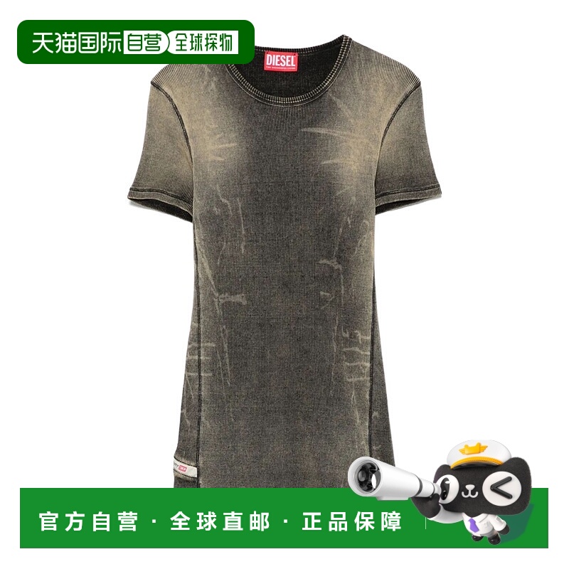 1h可退 香港直邮DIESEL 女士T恤 A179940HJBE02 SS2025 花色 圆领