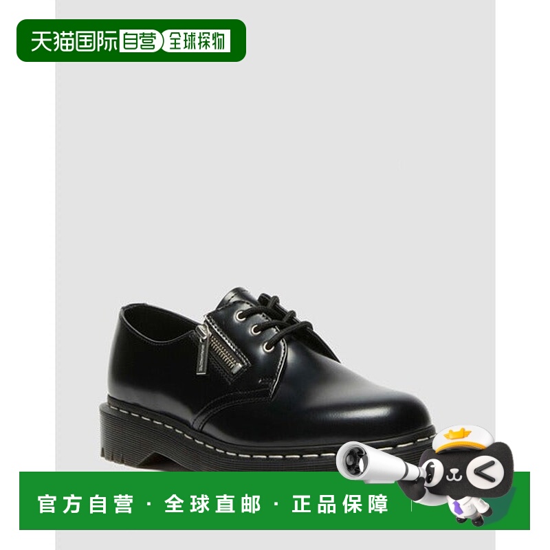 日本直邮Dr.Martens 1461 ZIP BEX白色缝线3孔鞋 [41100001 89858