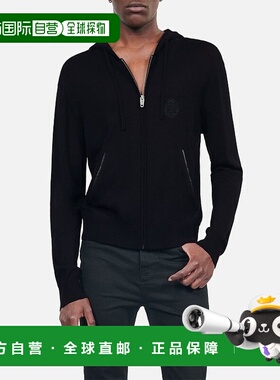 香港直邮The Kooples 羊毛卫衣 HCAR29011K长袖开衫帽衫