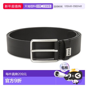 1h可退 韩国直邮boss 男士 腰带新款牛皮休闲