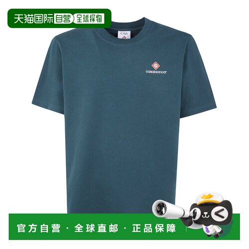 CASABLANCA 男士T恤 MPF26JTS00112GREEN AW2026