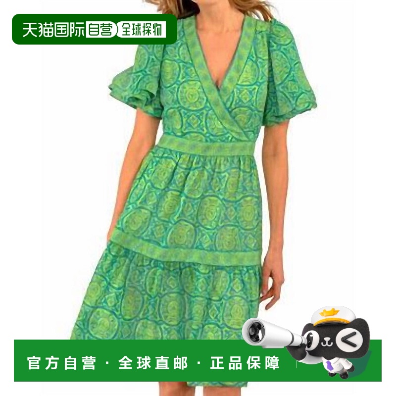 自营 gretchen scottLe Marias连衣裙-苏丹绿/灰-绿/灰 美国奥莱