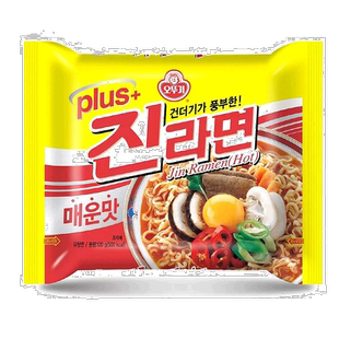 韩国直邮OTTOGI不倒翁金拉面韩式方便面速食袋装泡面真拉面