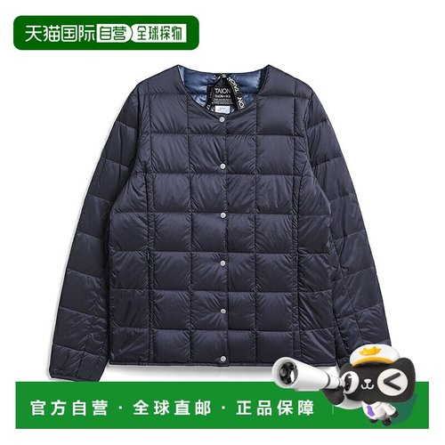 日本直邮TAION 圆领纽扣内衬羽绒服 TAION-W104