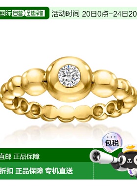 自营RS Pure by Ross-Simons Bezel-Set Lab-Grown Diamond Bubbl