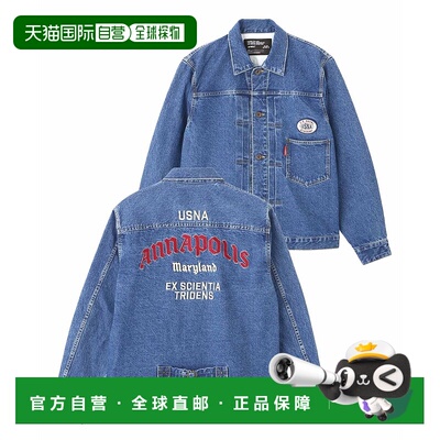 1h可退 日本直邮AVIREX 男女同款ANNAPOLIS款牛仔夹克 7835152016