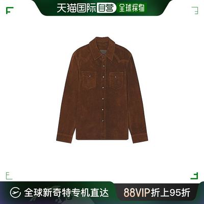 香港直邮潮奢 Allsaints 男士 Montana 绒面革衬衫 ML525Z