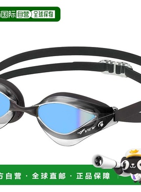 日本直邮View 烟色 x 蓝色 游泳镜