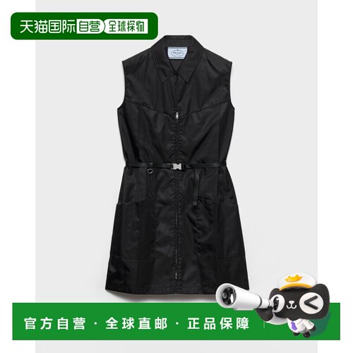 欧洲直邮PRADA（普拉达）Robe courte en Re-Nylon连衣裙短裙
