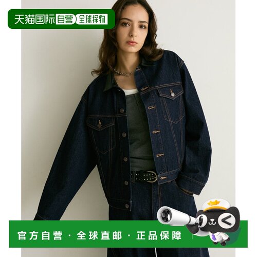 1h可退 日本直邮PAGEBOY 男女同款 仿皮领牛仔夹克 1051765外套