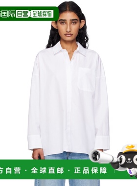 香港直邮潮奢 MaxMara 麦斯玛拉 女士 白色 Gerona 衬衫 25191910