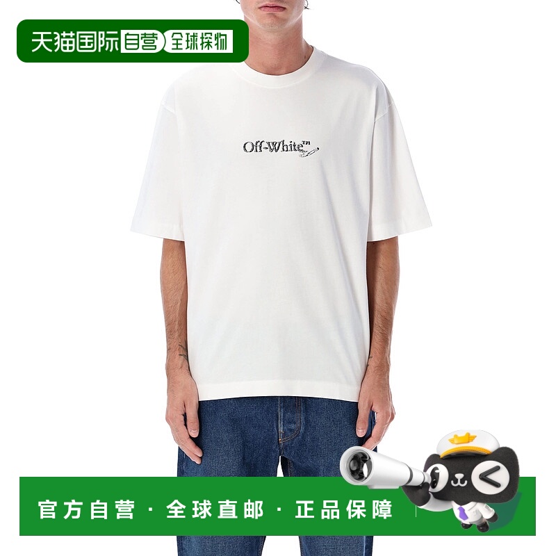 1h可退 香港直邮OFF-WHITE 男士T恤 OMAA120F25JER00C0110 AW2025
