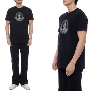 男士 短袖 MONCLER 24S T恤 999 89A17 24SS 8C00028 商标 大