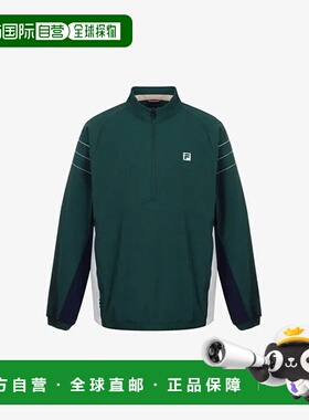 韩国直邮FILA KQC FS2JKG3302X-DGR 网球拼色连帽外套