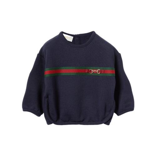 GUCCI 男童卫衣 767900XJHIC4780 AW2025 蓝色 圆领运动衫