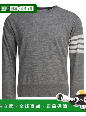 香港直邮THOM BROWNE 男士针织衫 MKA002AY1014058 CO 灰色 CLASS