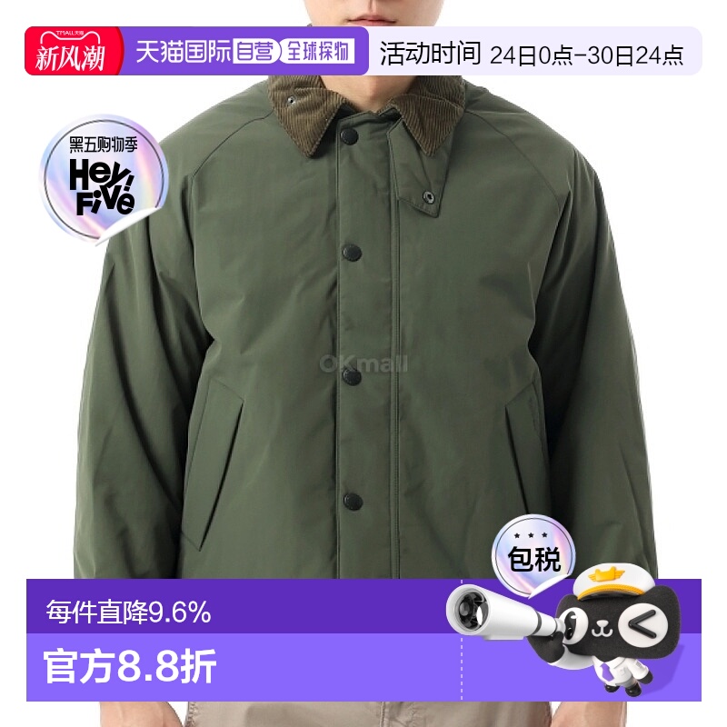 韩国直邮Barbour男款Transport Padded夹克外套翻领MCA1005 OL53