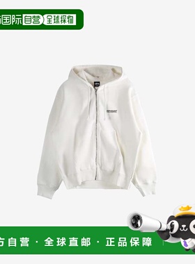 美国直邮STUSSY-男式大号猪染拉链连帽衫