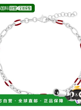 自营 simona纯银红色珐琅脚链 - 红色 美国奥莱直发