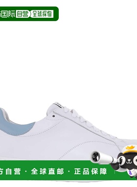 自营 Lanvin DDB0皮革低帮运动鞋-蓝色 男鞋美国直发奥莱