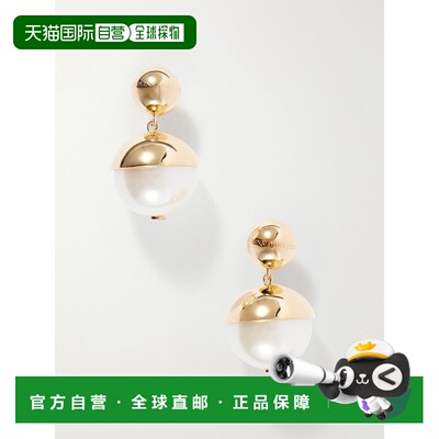 香港直邮CAROLINAHERRERA/pearl-effect女士耳环