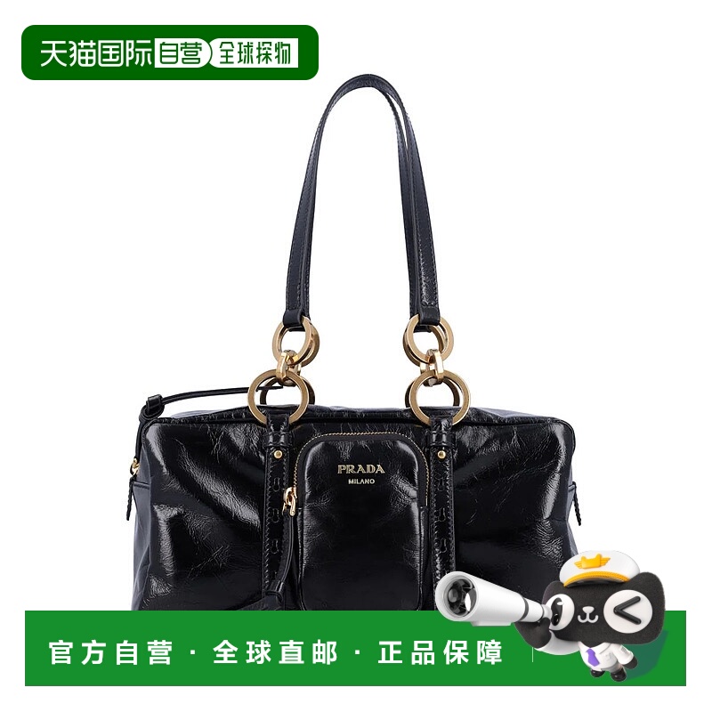 1h可退 香港直邮PRADA 女士单肩包 25P1BB1382CYRF0002 SS2025 黑