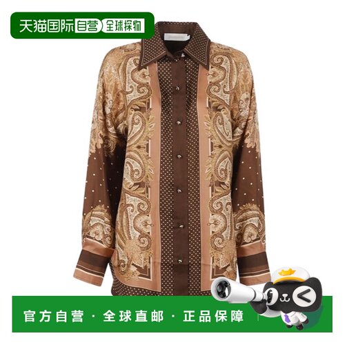 香港直邮ZIMMERMANN 女士衬衫 9999TS261LUNACAPS SS2026