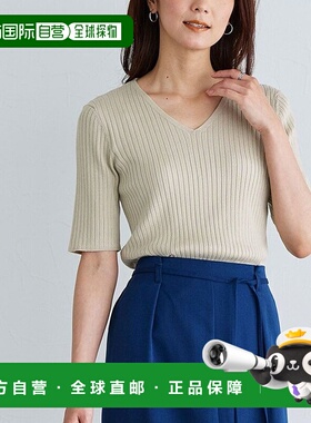 【日本直邮】marvelous by Pierrot　女士　针织毛衣短袖针织衫