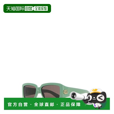 1h可退 香港直邮潮奢 Gucci 古驰 女士 GG 矩形太阳镜 755245J169