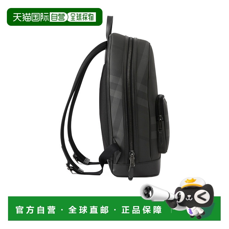 1h可退 香港直邮BURBERRY 男士双肩包 80656301 CO 灰色 Rocco 格