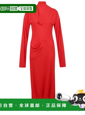 1h可退 香港直邮Lemaire 女士 V 领连衣裙 DR1127LJ1040 red红色