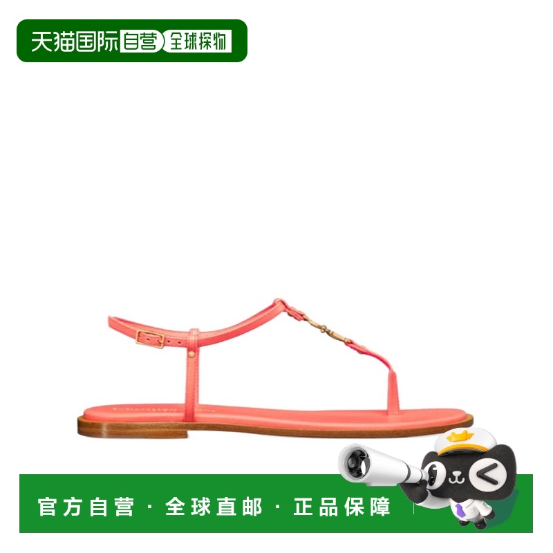 1小时内可退 香港直邮DIOR 女士凉鞋 KCO026VEAS55R迪奥搭扣平底
