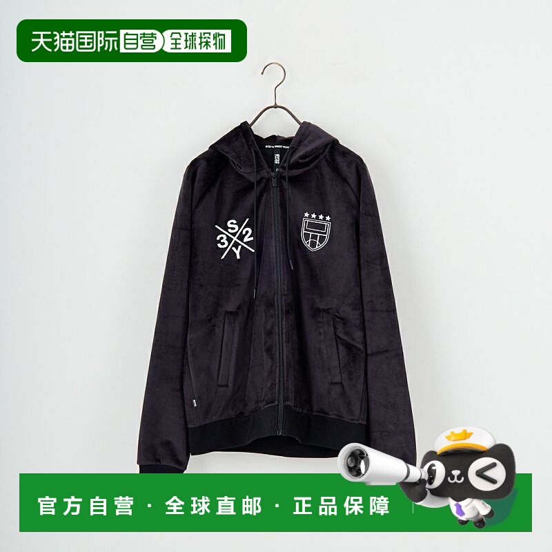 1h可退 日本直邮SY32 男装 贝罗绒三层面料拉链连帽衫 半开拉链设