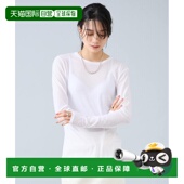 日本直邮Liesse 女装 薄透棉质长款 1h可退 T恤 A0166UTS211